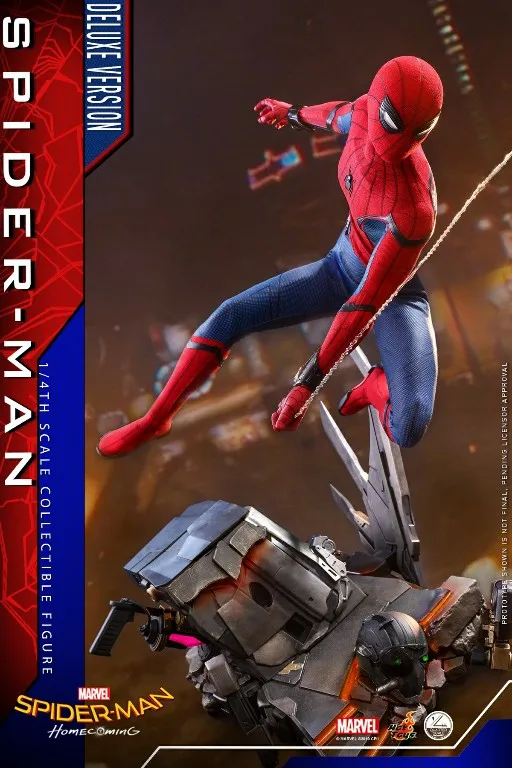 

[In Stock] HOTTOYS HT QS015/014 Spider-Man Deluxe Edition Return of Heroes, Mobile Soldier Figure Model Gift
