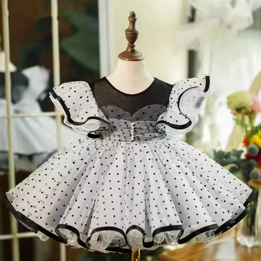 

Children's Host Catwalk Princess Evening Gown Wedding Birthday Girls Party Dress A3697 Vestidos Para Niñas Baby Girl Dress