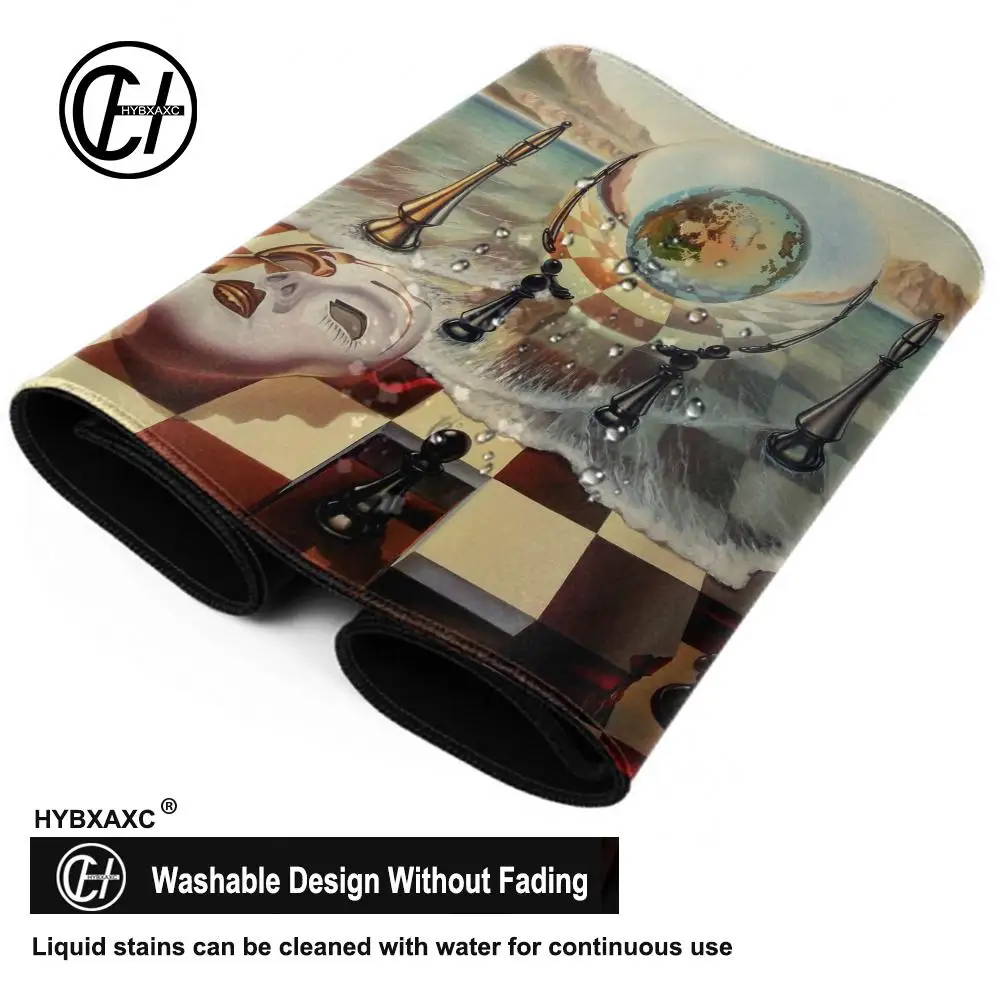 Chess board Mouse Pad XXL Gaming Accessories Office Gamer Keyboard Desk Mat Non-Slip Laptop Black And White Checkered Mousepad