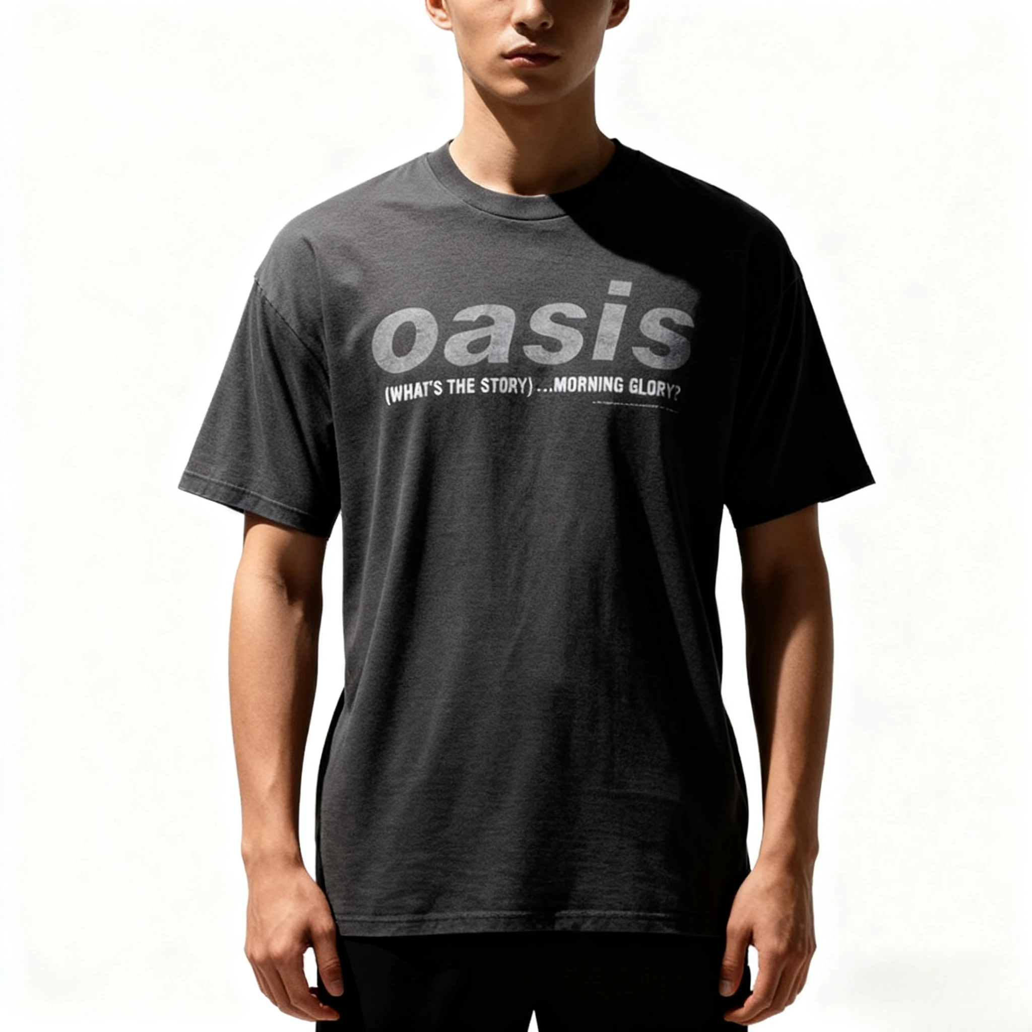 

Christmas Fashion Style Band Men's Hip-hop Heavyweight Loose Short-sleeved T-shirt, Suitable for Daily Wear in Autumn and Winter