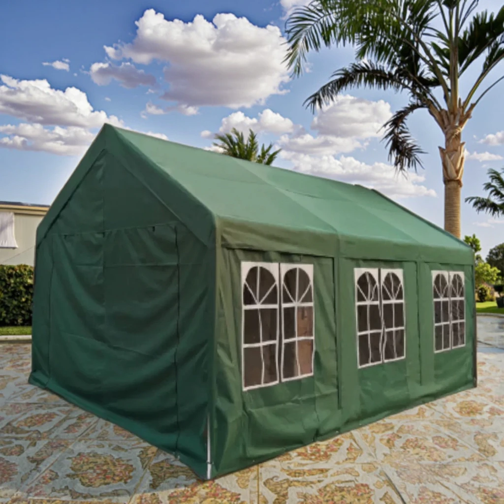 Portable outdoor tent gazebo with sturdy frame and fast setup