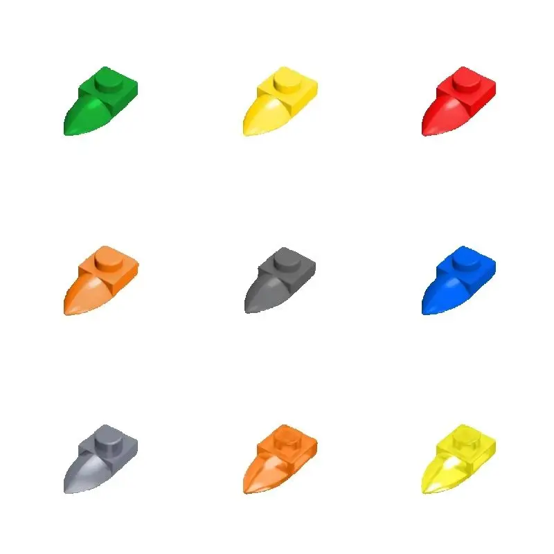 100pcs 49668 Modified 1x1 Plate Building Block Tooth Horizontal Bricks Educational Particle Toy Children Birthday Gift