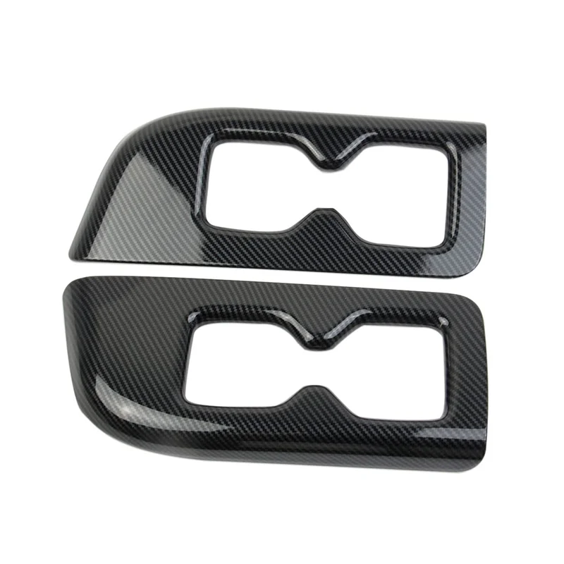 

G9-For Hyundai Palisade 2019-2024 Inner Rear Third Row Armrest Cup Holder Trim Cover Panel Accessories Component ABS Carbon Fibe