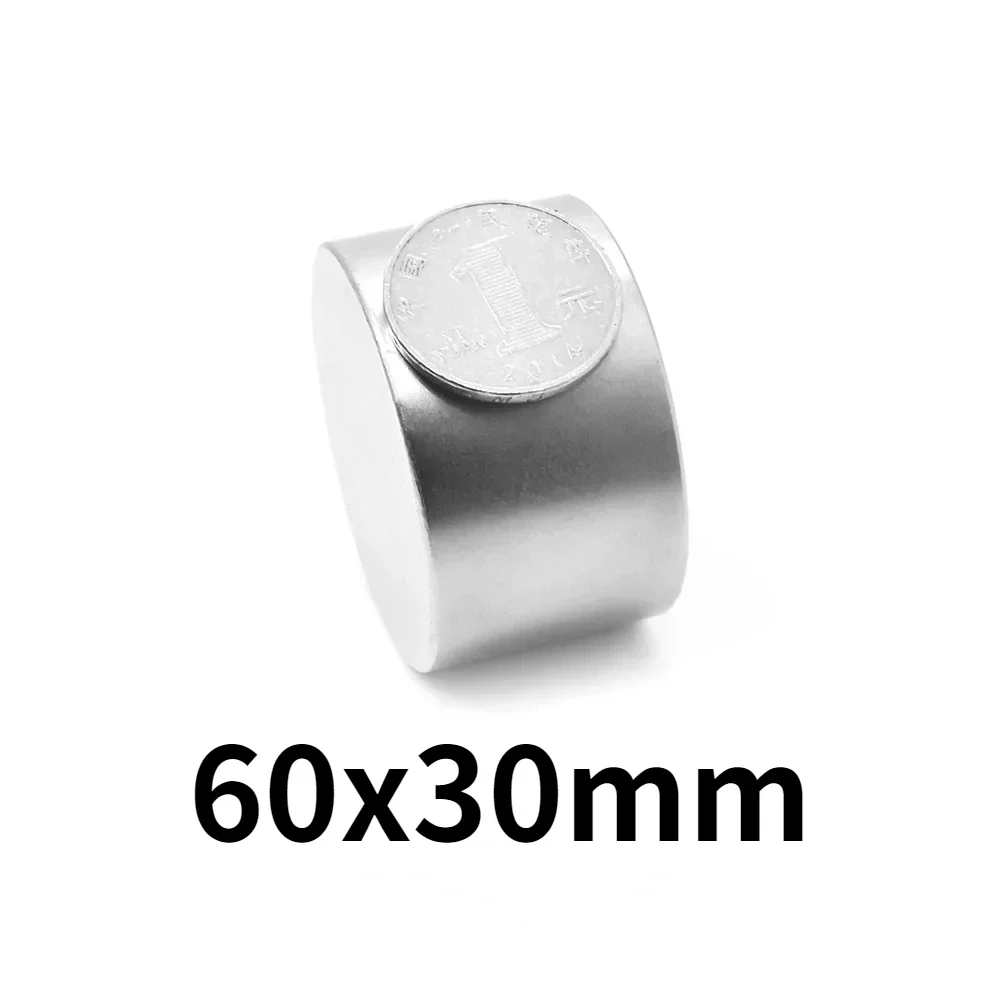 60x30mm Super Strong Magnet Permanent Magnetic imanes Round Powerful Magnets Refrigerator Magnet 60*30mm