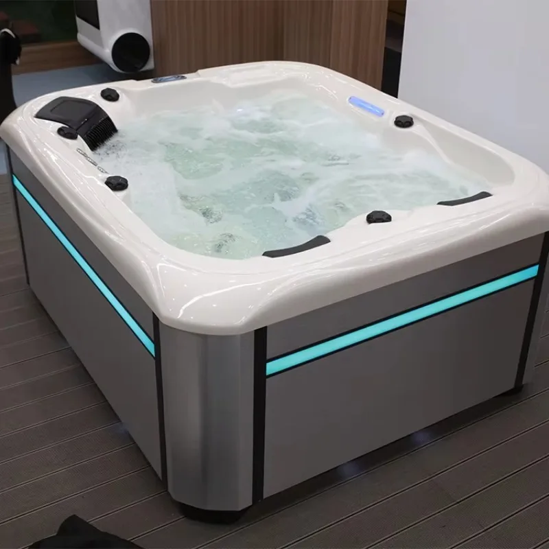 New design 8891B hot tub, swimming pool, jet massage, 3-person outdoor hot tub