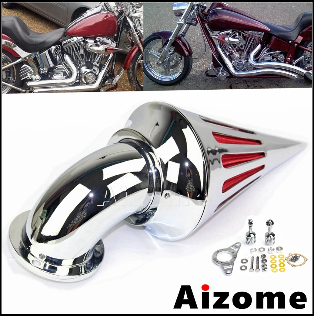 

Motorcycle EFI Engine Filter Aluminum Intake Spike Air Cleaner Kit For Harley Touring Dyna Softail Cross Bones Rocker 2001-2009