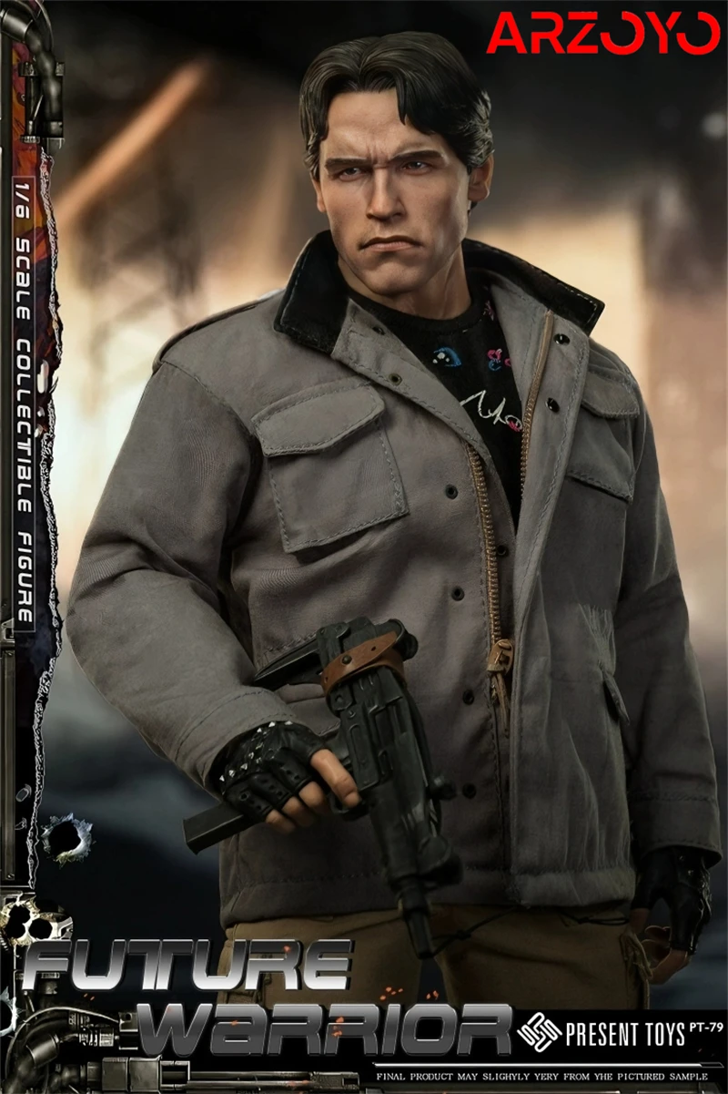 【2024 Q4】PRESENT TOYS  PT-sp79 1/6 Future Warrior Arnold Schwarzenegger Double Head Sculpts Action Figure  Soldier Model