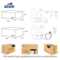 New Wall-Mounted 22KW Fast AC EV Car Chargers Home Charging Stations With Type1 Type2 Interface 32A Rated Current