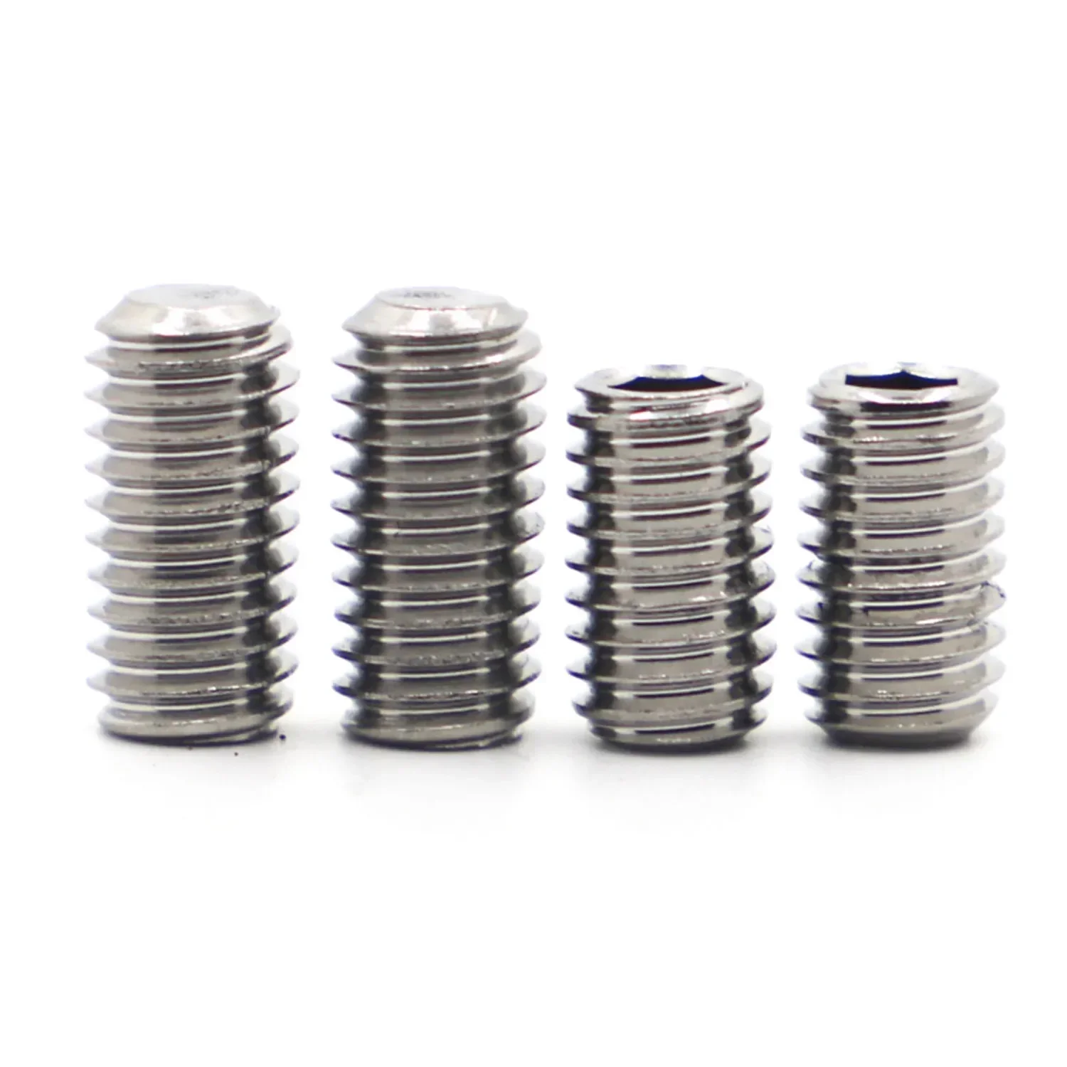 

Hex Socket Set Screw Cup Point 304 Stainless Steel M1.6 M2 M3 M4 M5 M6 M8 M10 M12 M16 Headless Hexagon Socket Grub Screw DIN916