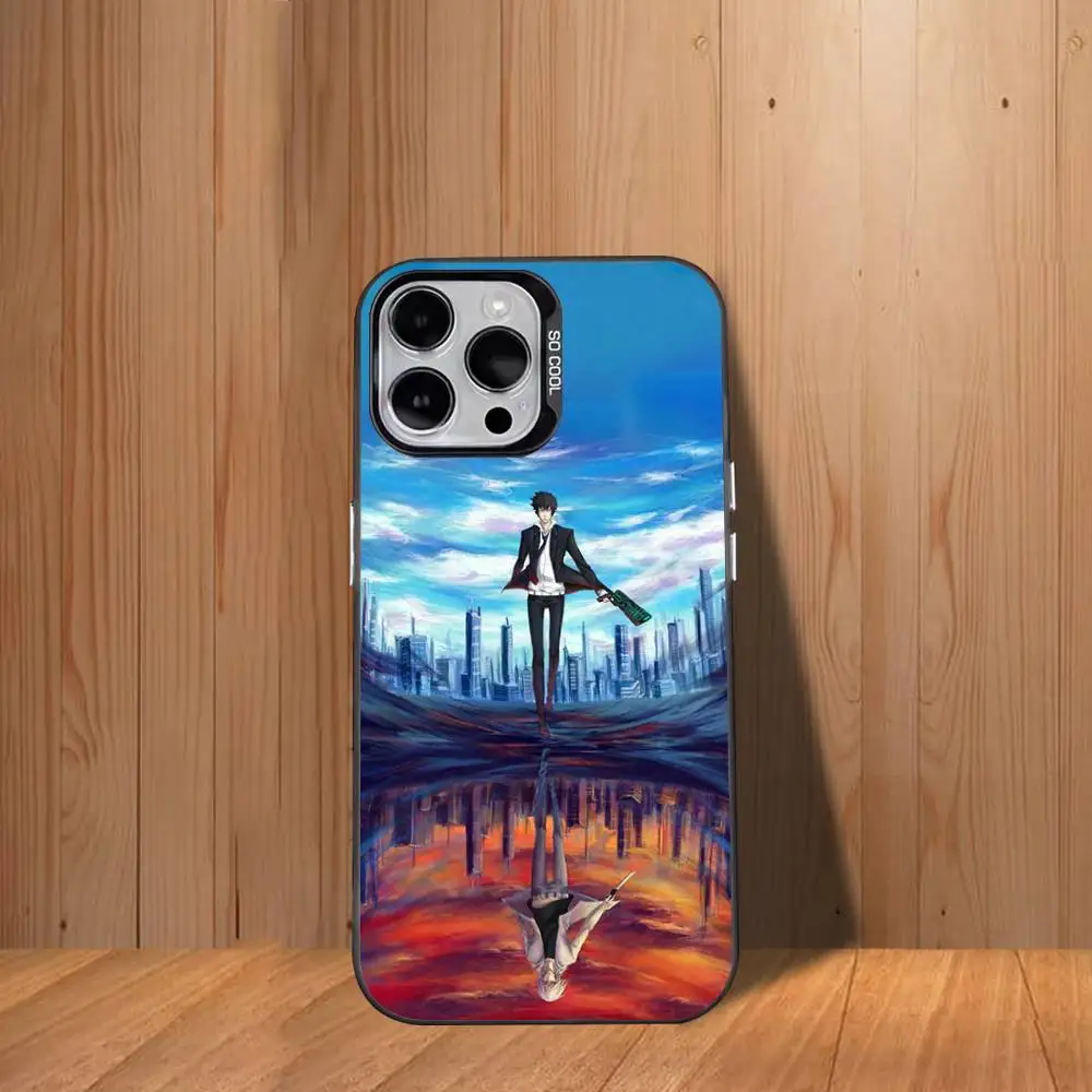 P-Psycho P-Pass  Phone Case For iPhone 17,16,15,14,13,12,11,Mini,Pro,SE,MAX White Matte Shockproof Cover