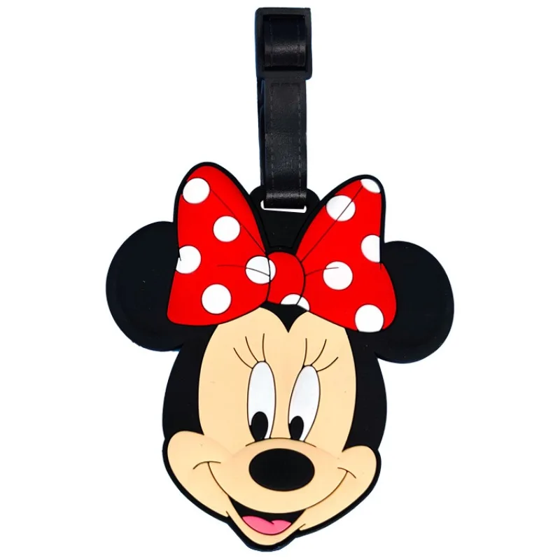 Disney Mickey Mouse accessori da viaggio etichette per bagagli valigia in Gel di silice ID supporto Addres etichetta per imbarco bagagli etichetta