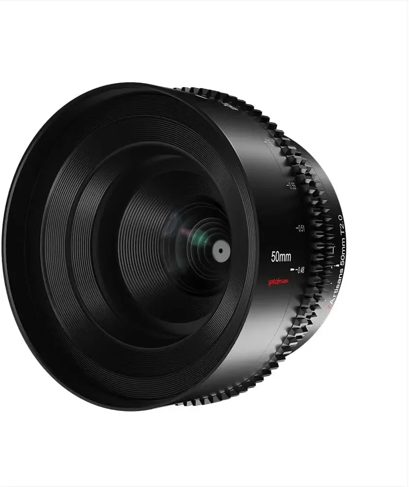 

NEW 7artisans 50mm T2.0 Cine Lens Full Frame Lar Aperture Mirrorless Camera Lenses for so Ny E Mount Compatible Nik on Brands