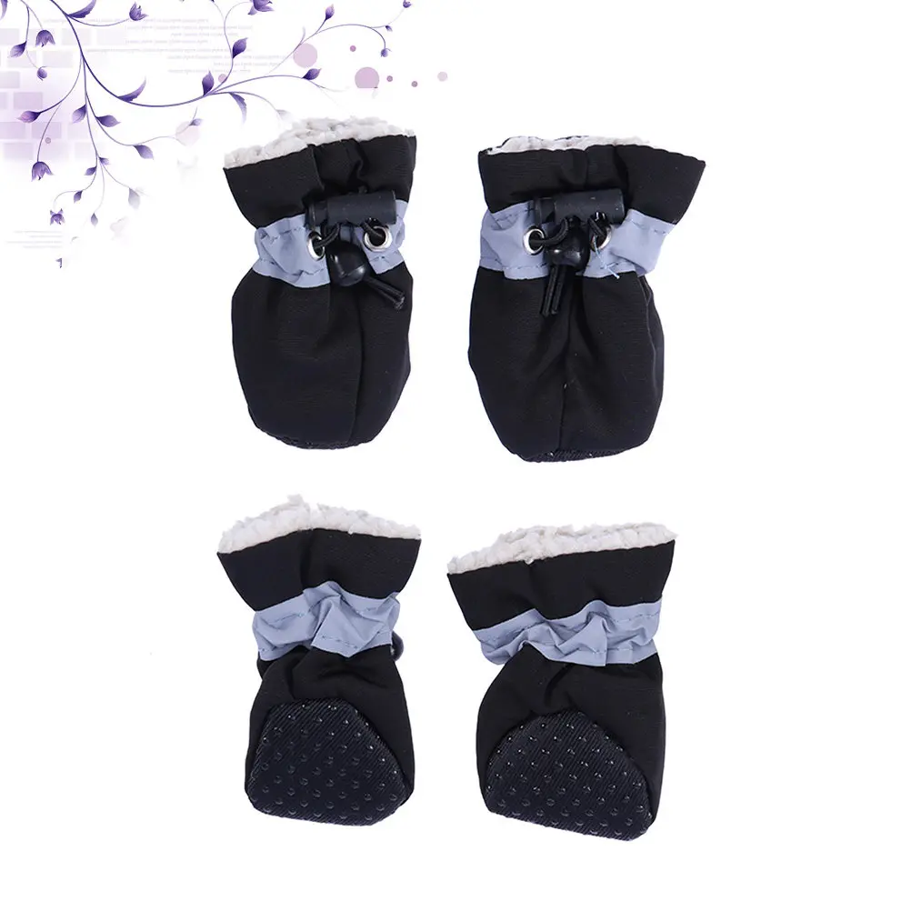 Warm Pet Shoes for Dogs Waterproof Non-Slip Dog Boots Indoor Room Wooden Floor Protection Prevent Dirt Harm Furniture