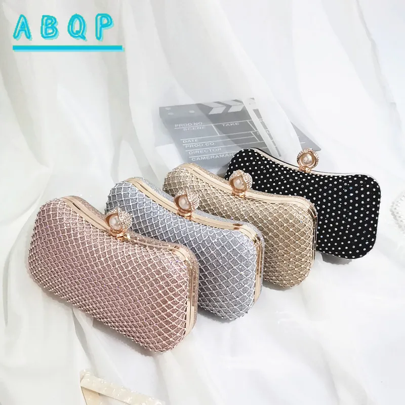 New Dinner Clutch Bag Luxury Brand Diamond-encrusted Shiny Dinner Women's Clutch Bag Fashion Diamond-encrusted Shoulder Bag