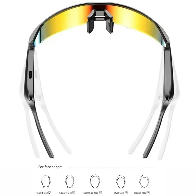 Smart Glasses Bluetooth 5.3 for Listening To Music/Phone Calls/Cycling/Sports Headphone UV Protection Sunglasses for Men Women