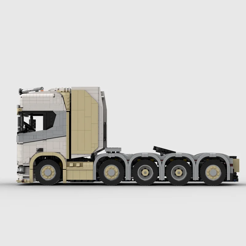 3832 PCS Speed Hypercar 770s 10x4 tractor(Tan) MOC Customize Modular Building Block Technology Popular DIY Christmas Toy Gift