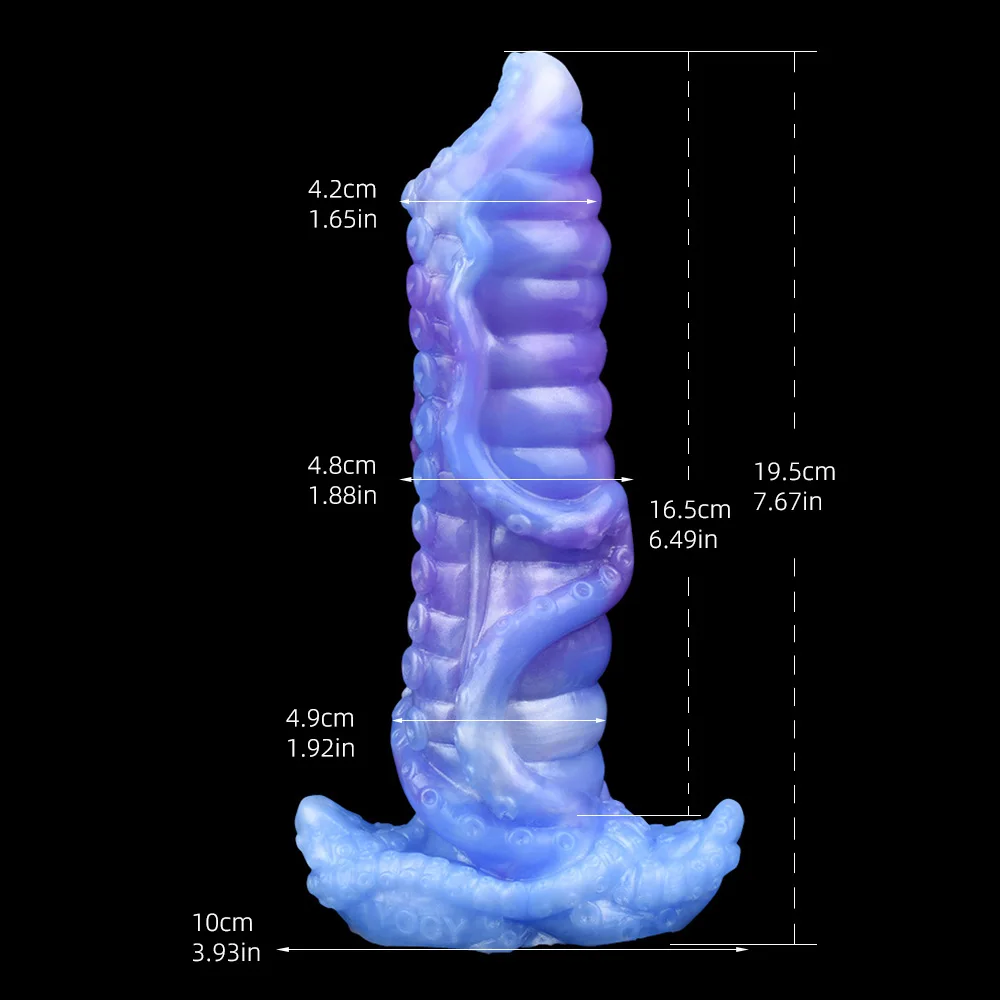 LUUK Octopuses Ovipositor Dildo Realistic Ovipositor Shape Tentacle Dildo Silicone Anal Plug Sex Toys for Women Men