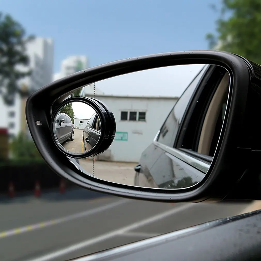 2024 Hot Small Round Mirror Blind Spots Rearview Auto Car-styling Fit Car Reverse Auxiliary Lens Wide-angle Lens Fast Delivery