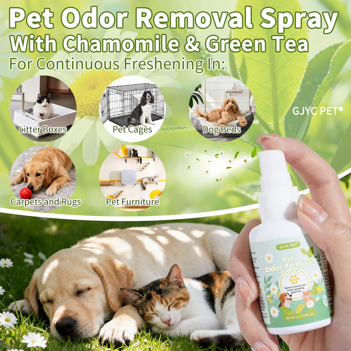 Pet Odor Remover Spray Natural - đánh giá và giá Chamomile Tea