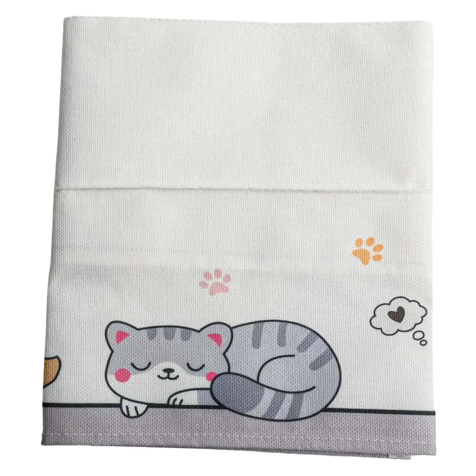 160cm Radiator Cover Machine Washable Dust Cover Cat Pattern Household Accessory Breathable Fabric Efficient Performance