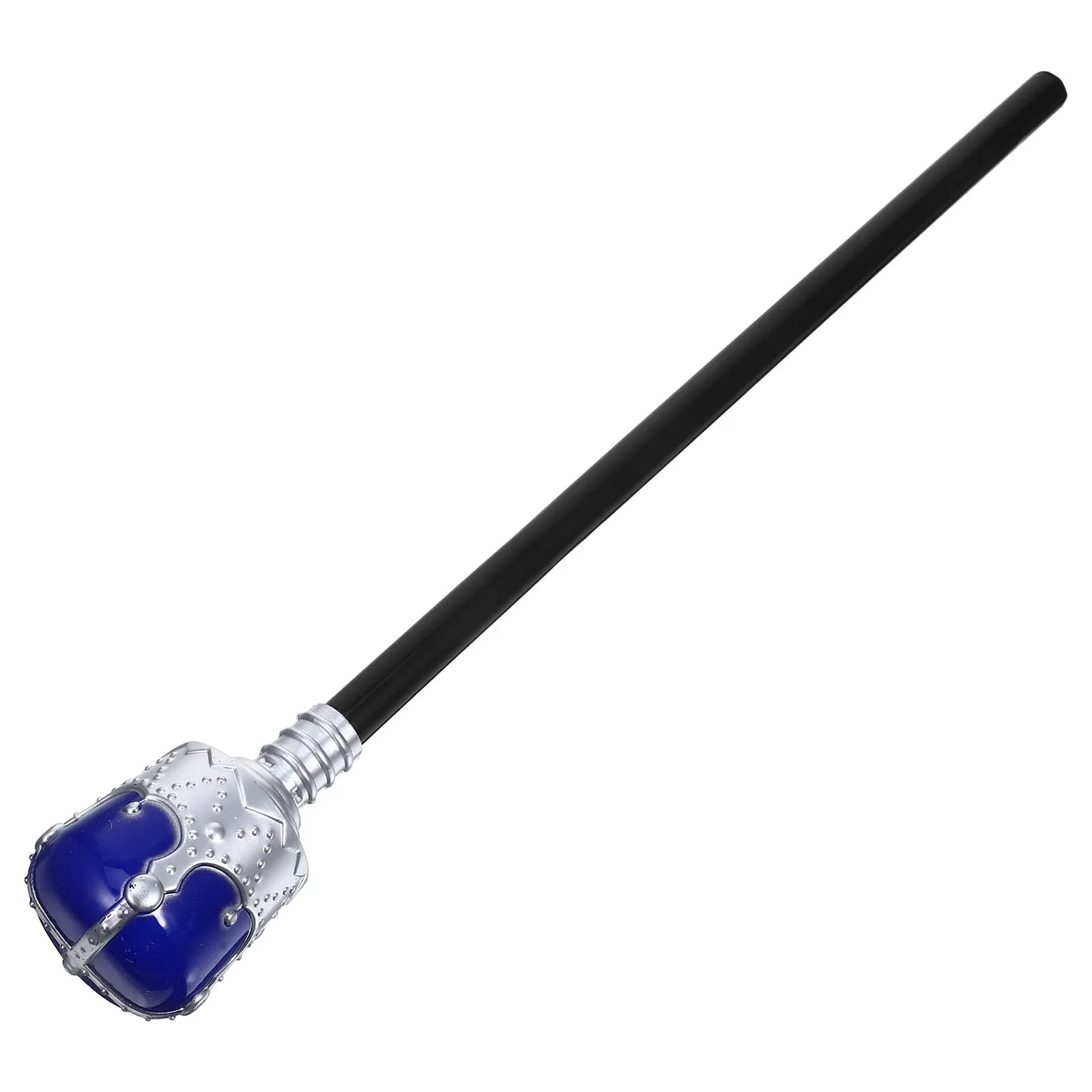 عصا المشي البلاستيكية خفيفة الوزن من King Scepter Halloween Cane Prop لتزيين الحفلات التنكرية وإكسسوارات الأدوار