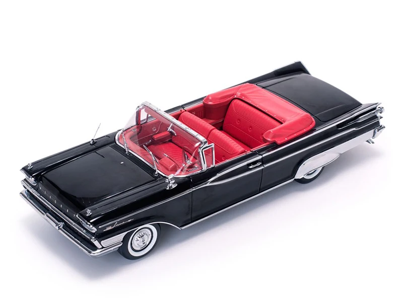 1/18 Scale Model Mercury Parklane Black Retro Car Metal Diecast Alloy Toys Vintage Vehicle Collection Display Gift For Fan Adult