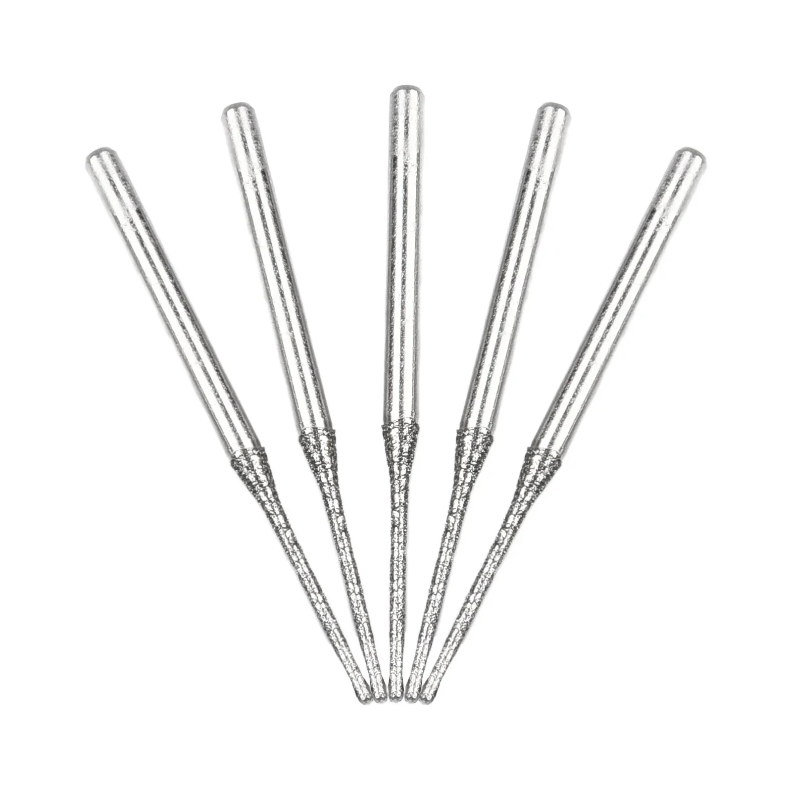 5pcs 0.8/1/1.2/1.5/1.8/2/2.5mm Diamond Coated Drill Bits For Drilling Glass 2.35mm Shank Diamter Diamond Drill Bits Accessories