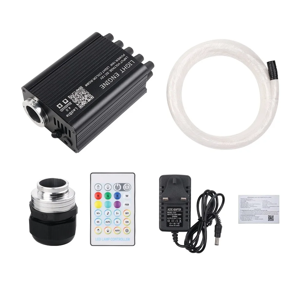 

16W 32W APP Fiber Optic Twinkle Starlight Headliner for Car Roof RGB Fiber Optic Light Kit with Shooting Star