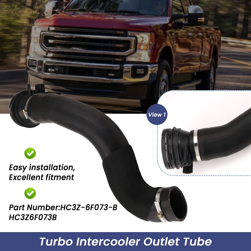 HC3Z6F073B Car Turbo Intercooler Outlet Tube For Ford Super Duty 2017-2019 HC3Z-6F073-B