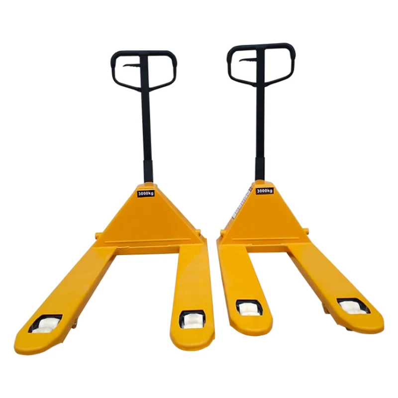 1.2m Cost Heavy Duty Walkie Lowes Hand Pallet Truck 1ton Load Capacity 550/685mm Fork Size Yellow Nylon Wheels
