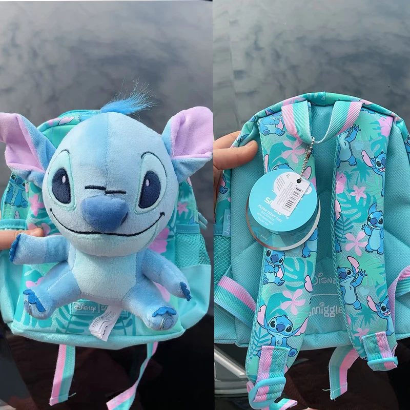 Australia Smiggle Disney Stitch Cartoon Preschoolers Cartoon Doll Separable Dolls School Bag Anime Backpack Children Gift