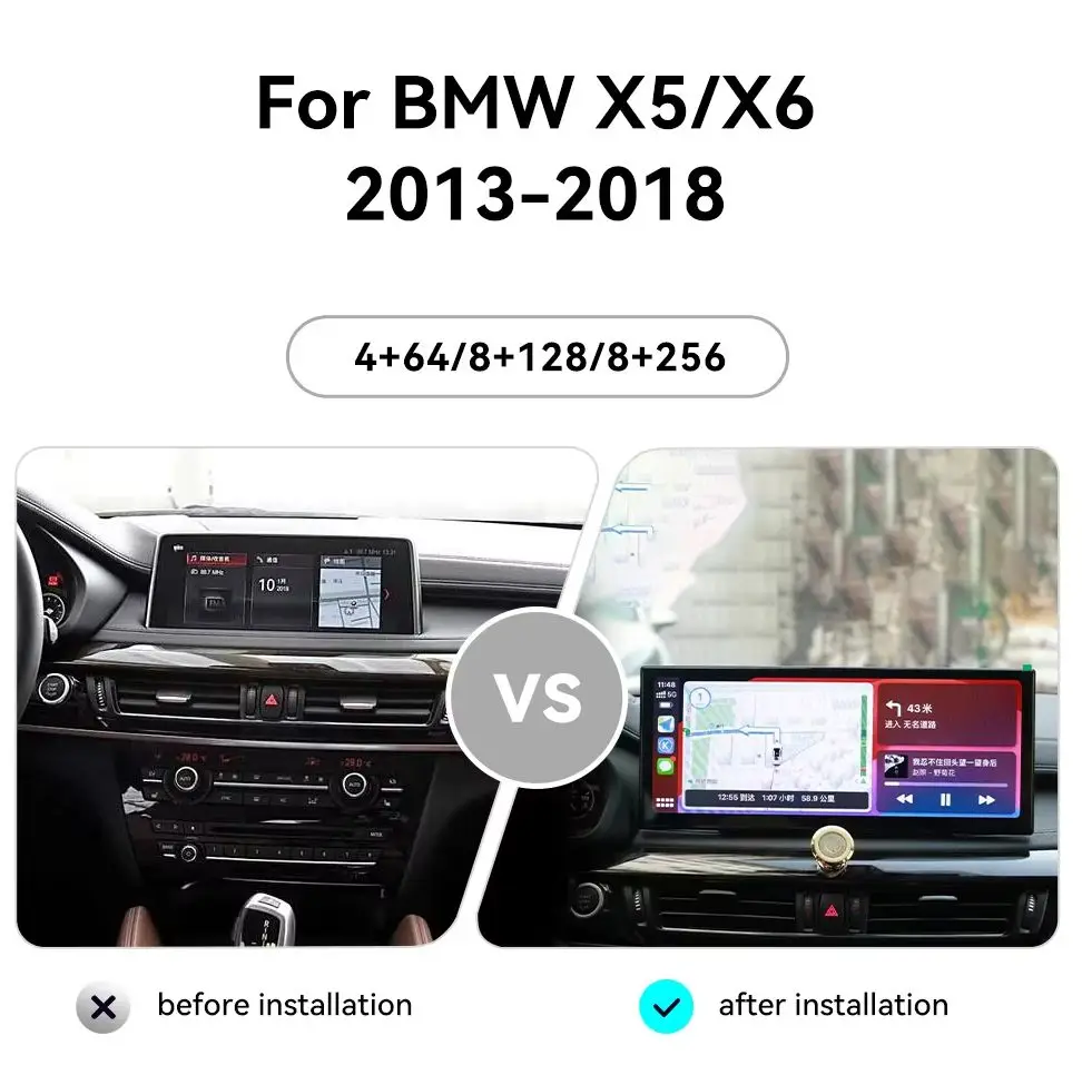 

Автомобильные аксессуары Android 13 15,8-дюймовый HD-экран для BMW X5 X6 2013-2018 Автомобильный GPS-навигатор Мультимедийный плеер Радиолента Головное устройство