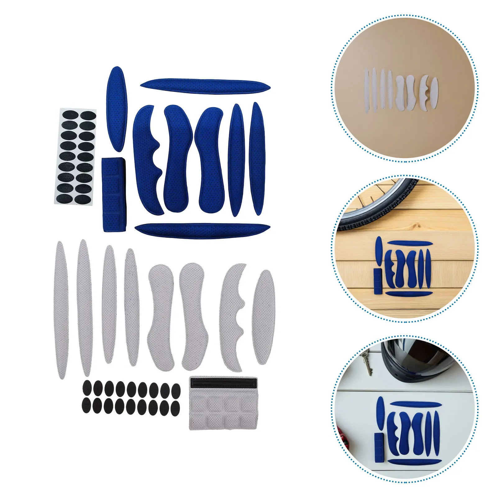 

2Set Inner Pads Shock Absorbent Replaceable Foam Inserts for Mountain and Electric Bikes Padding Insert