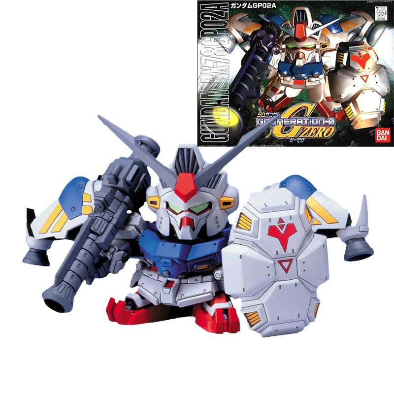 

Bandai Original Gundam Model Kit Anime Figure SD BB Gundam GP02A RX-78 Production 02 Action Figures Toys Gifts for Children