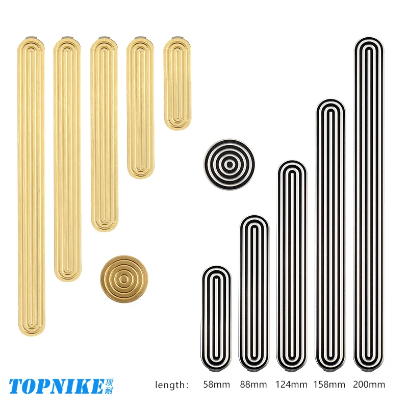 Brushed Brass Gold Kitchen Cabinet Handles For Furniture Cupboard Door Handle Wardrobe Door Pulls Drawer Knob Dresser Pulls