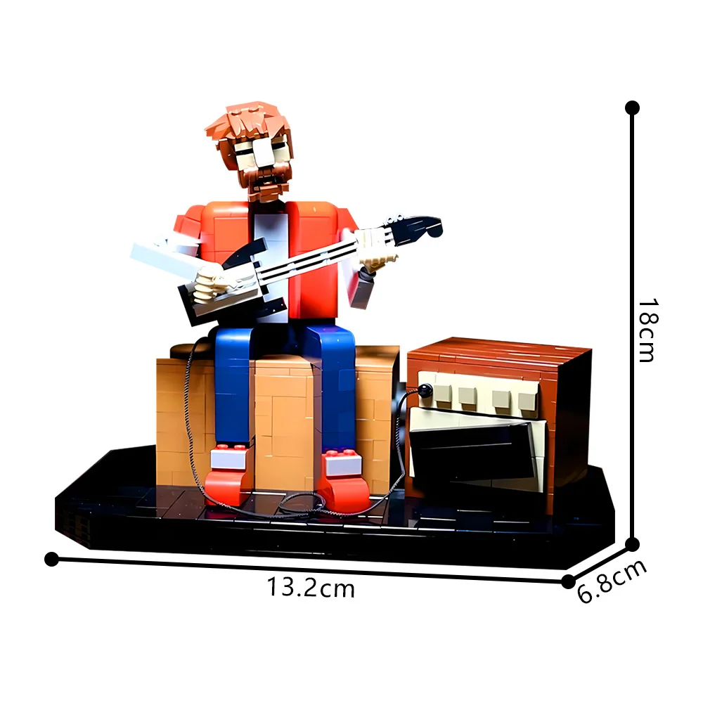 Gobricks MOC Jam Session bloques de construcción modelo Jazz saxofón ladrillos DavidBuilds juguete ensamblado para regalo de niños