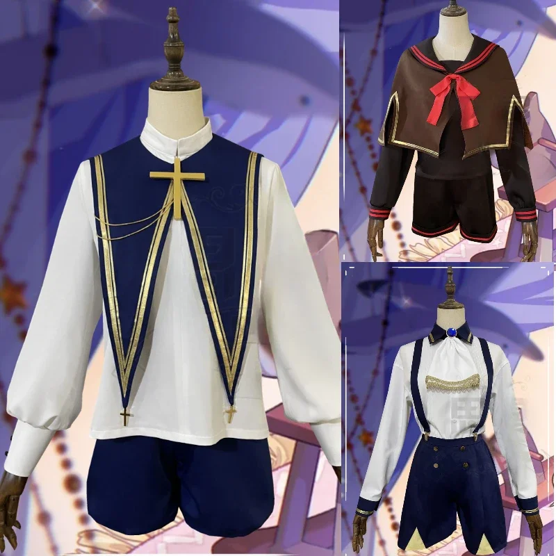 Nu: Carnival Yakumo Olivine Edmond Childhood Game Suit Cosplay Costume Handsome Uniform Party Outfit Daily Clothing