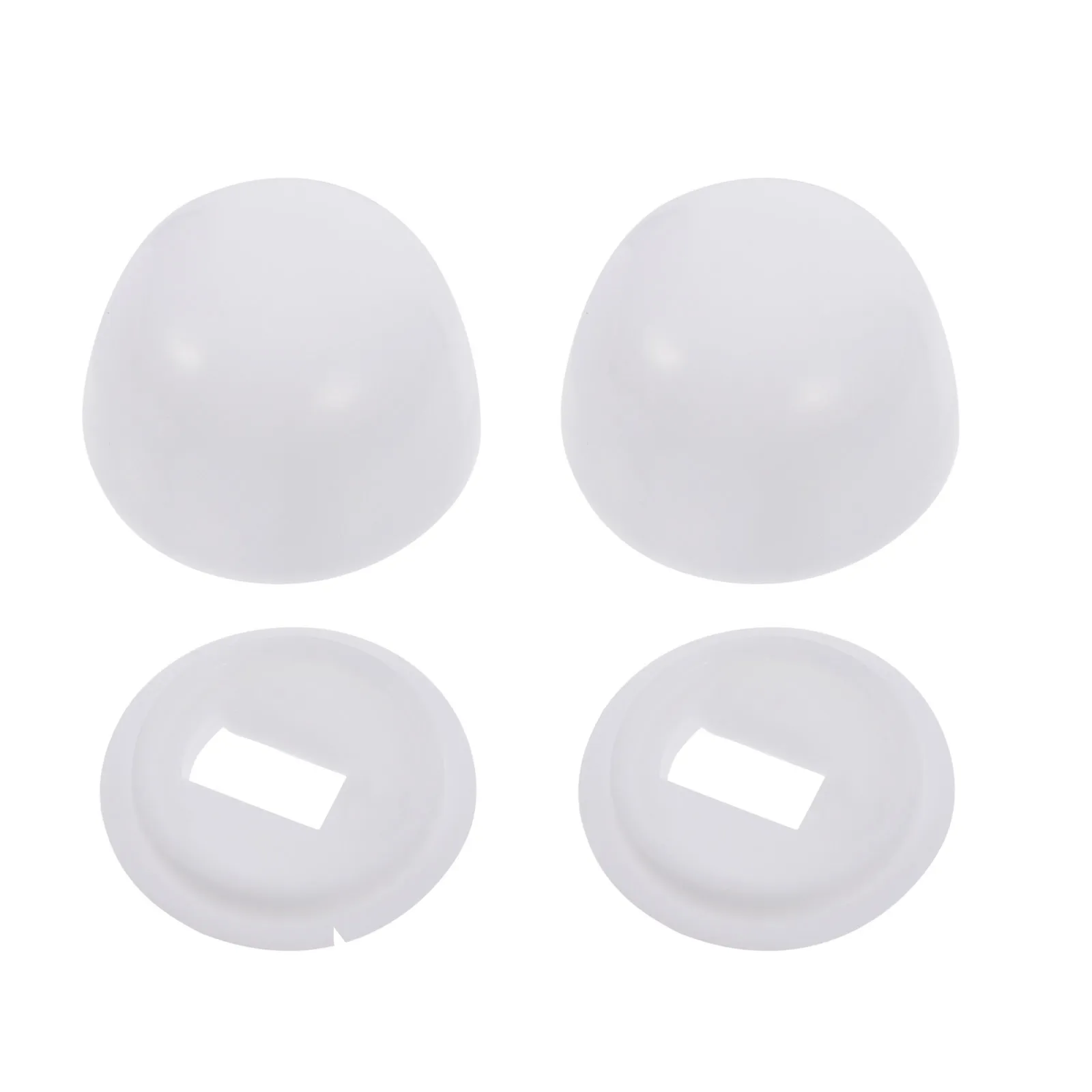 Pratico copri bullone per WC, 2 paia di accessori in plastica per installazione universale della ciotola del WC, vite di ancoraggio antiruggine