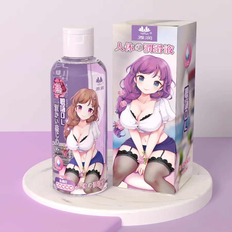 New anime style 210ml Sex Lubricants Water-based transprant Human body Sex Oil Vaginal Anal Gel Adults Sex Product Homosexual Lu