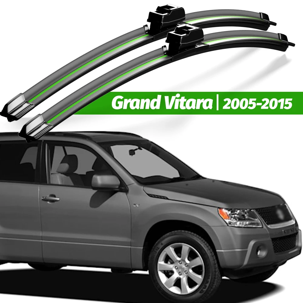 Wiper LHD Front Wiper Blades Set Kit For Suzuki Grand Vitara 2005 - 2015 Windshield Windscreen Rain Brushes 19\