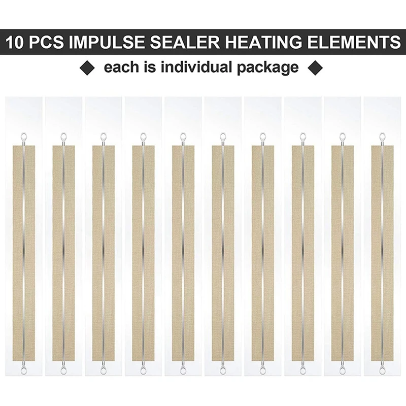 HOT-20 Pieces Impulse Sealer Replacement Parts Impulse Sealer Heating Elements Service Spare Repair Parts Kit For FS-400