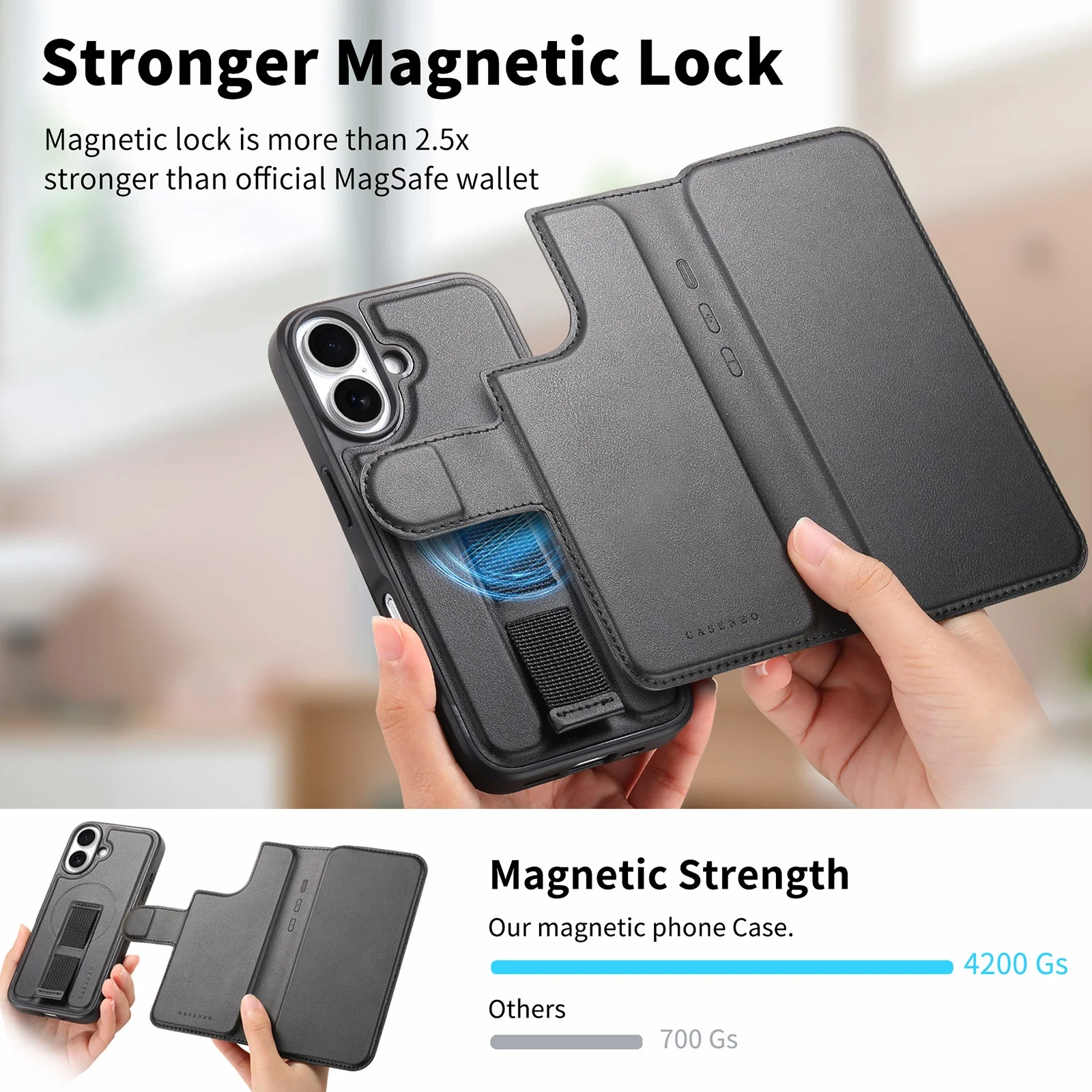2 in 1 Detachable Magnetic Cards Solt Leather Phone Case For iPhone 12 13 14 15 16 17 18 Pro Max 16 Plus 17Air 16E Flip Cover