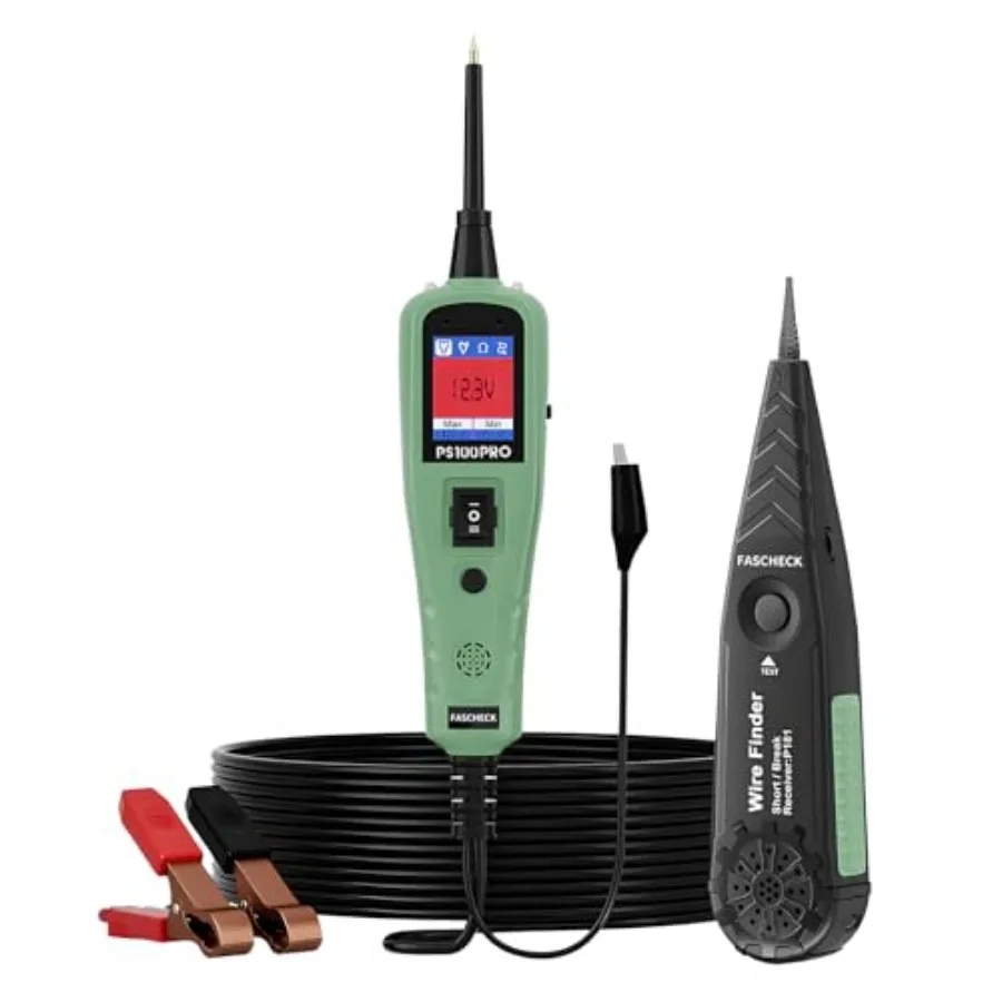 

Vehicle Electrical System Circuit Tester 9-30V DC Multifunctional Auto Circuit Diagnostic Tool with 1.77'' TFT Color Display fo