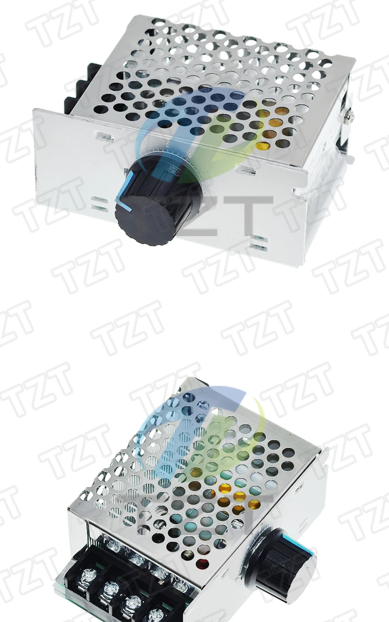 TZT Professionelle Spannungsregler 4000 W 220 V Hochleistungs-SCR-Geschwindigkeitsregler Elektronischer Spannungsregler Gouverneur Thermostat – Detail 7