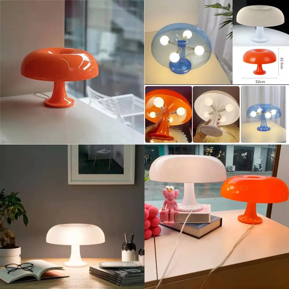 

Italian LED Mushroom Desk Lamp for Hotel or Living Room Décor Rechargeable lamp Quran Luz de noche tulipanes Coffee table decor