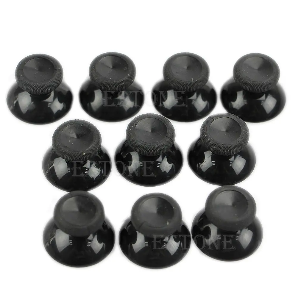 10pc Ersatz Analog Stick Thumb-Stick für xbox one controller Schwarz Silikon Stick Griffe Caps Set