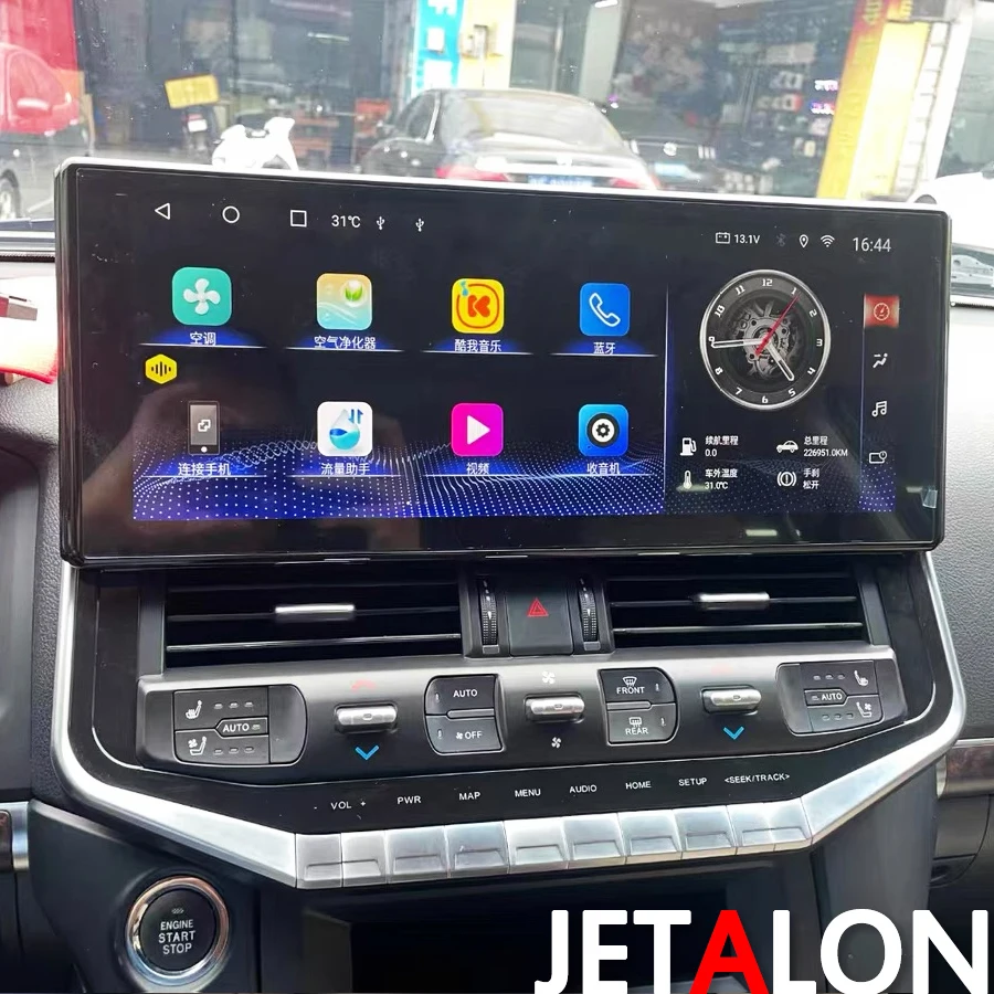 

16,3-дюймовый Android 13 для TOYOTA Land Cruiser 200 LC200 LC300, зарядка видео, мультимедийный стерео Qled-экран, обновление 2023, Carplay