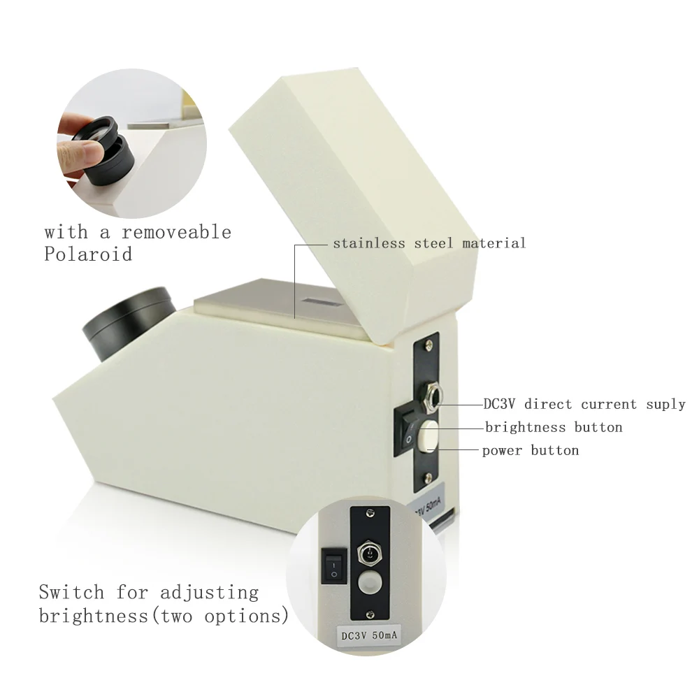 Gem Refractometer for Refractive Index Measurement and Gemstone Testing