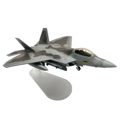 Avión de combate de Metal fundido a presión para niños, modelo de avión de EE. UU. Lockheed Martin F-22 F22 Raptor, juguete de regalo, escala 1:100, 1/100