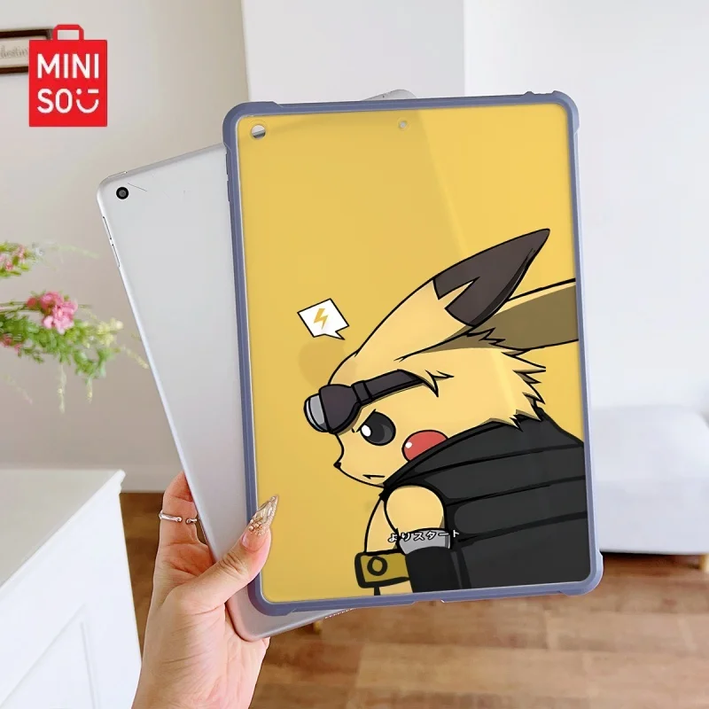 

Miniso Pokemon Pikachu iPad blueПрозрачный противокапельный чехол, подходит для iPad Pro 2022/2024, iPad Air3/5th, Mini 6, iPad 6/10th